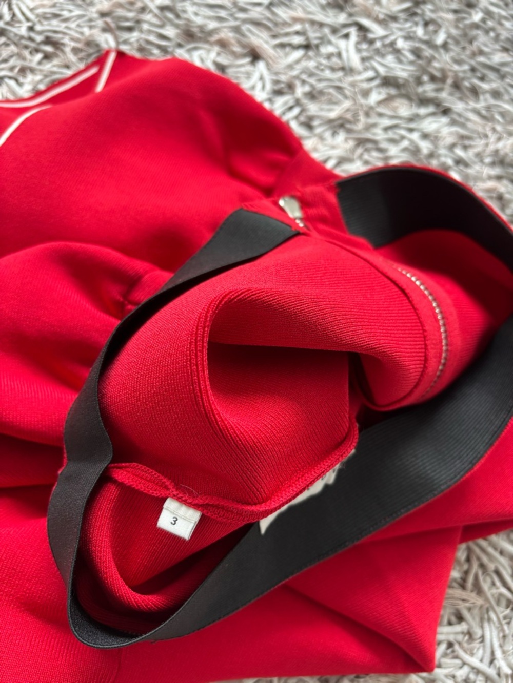 Sandro Skirt Red Women's Zip Sz 3 Authentic❤️ - Picture 11 of 11